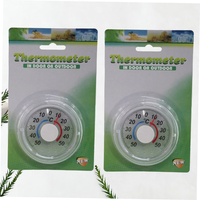 Kisangel 3sets Professional Wooden Room Thermometer Vertical Indoor Hanging Thermometer