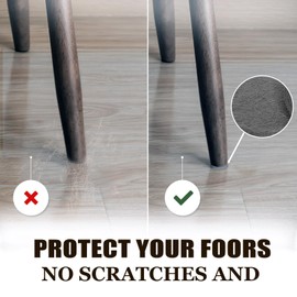 Yelanon Felt Furniture Pads -182 Pcs Premium Felt Pads for Chair Legs Furniture, Floor Protectors for Hardwood Floors,Black & Brown