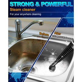 Handheld Pressurized Steam Cleaner with 11-Piece Accessory Set, Multi-Surface Steamer for Cleaning, All Natural Steam Cleaner for Home, Upholstery, Car, Floor, Kitchen and More