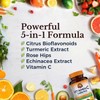 Vitalitown Vitamin C Complex 1000mg with Rose HIPS, Bioflavonoids, Turmeric