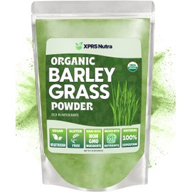 XPRS Nutra Organic Barley Grass Powder - 16 Ounce Premium Barley Powder Rich in Antioxidants, Amino Acids and Protein - Barley Green Superfood for Immunity
