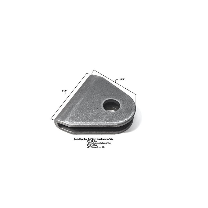UTVDistribution Double Shear Tabs/Limit Strap Weld on tabs 1/2" Hole