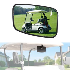 Universal Golf Cart Convex Rear View Mirror for EZGO, Yamaha, Club Car, Wide Panoramic Mirror Accessory