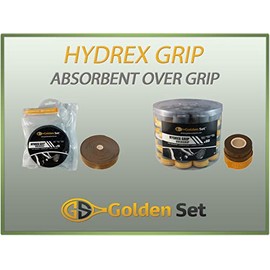 Golden Set Hydrex Grip, Bucket (60 pcs), Dark Grey, Absorbent Over-Grip