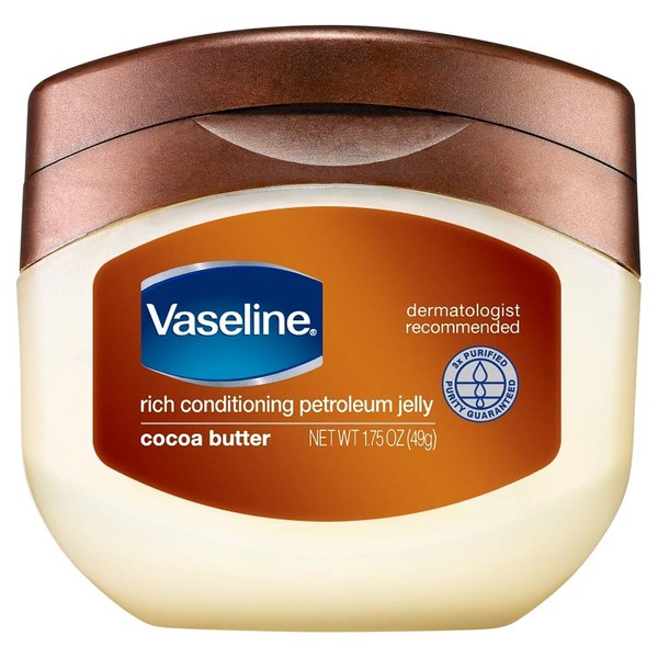 Vaseline Rich Conditioning Petroleum Jelly, Cocoa Butter 7.5 oz (Pack of 10)