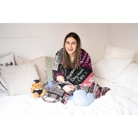 AOWINS Dog Mum Gifts, Dog Gifts for Women, Dog Lovers Gifts for Women, Gifts for Dog Lovers, Best Dog Mum Gifts on Birthday Christmas Valentines, Dog Themed Gifts Dog Blanket 150×130CM