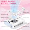 Missshine Nail Dust Collector Professional with Armrest – 5-Speed Low
