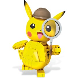 Mega Construx GGK28 - Pokémon Master Detective Pikachu (271 Pieces), Toy for Pokémon Film Master Detective Pikachu