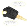 Yharnamite 10 Pcs Cat 5P8500 Equipment Key Set, Black Plastic