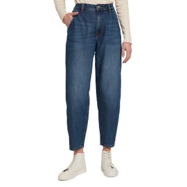 TOM TAILOR Denim Women's Barrel Mom Fit Jeans, 10119 - Used Mid Stone Blue Denim