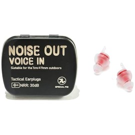 Ear Protection for Gun Ranges - Earplugs for Shooting Ranges with Advanced Filter Technology, Hearing Protection for Shooters, Shooting Ear Protection, 1 Pair (Red)