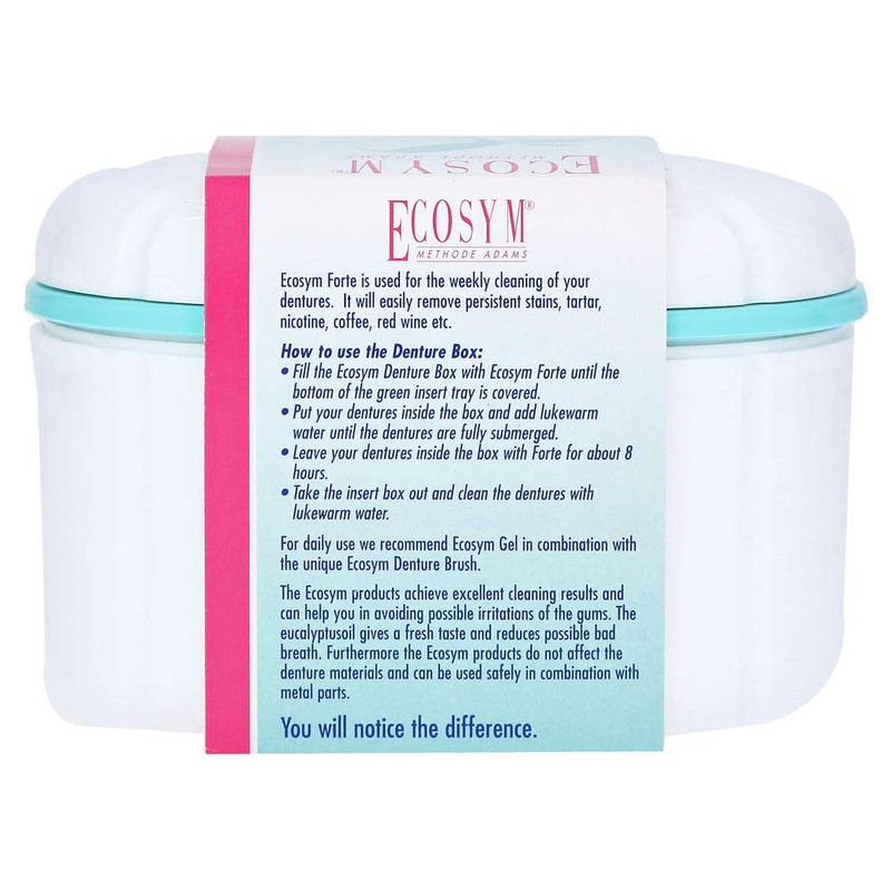 Ecosym Denture Box with Strainer Insert
