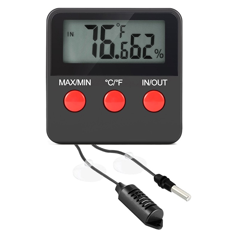 Humidity Gauge Indoor Thermometer Hygrometer for Pet Reptile