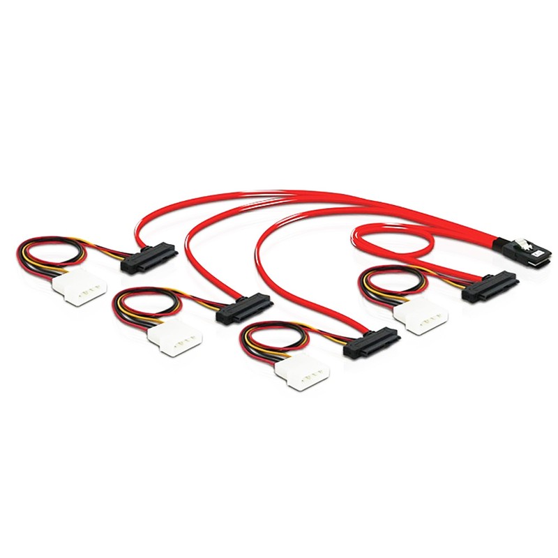 Mini SAS 36P SFF8087 To 4 SFF 8482 29P SAS