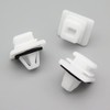 VVO Fasteners- White Plastic Tailgate Exterior Trim Clips for Honda