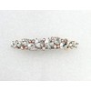 Faship Gorgeous Clear Premium Rhinestone Crystal Floral Small Hair Barrette