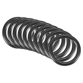 QUARKZMAN Nitrile Rubber O-Ring Seal Connection 25 mm x 19 mm x 3 mm for Tap Plumbers Repair Seal Connection, Black Pack of 10