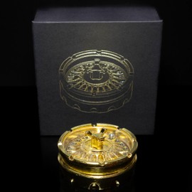 Metal D20 Gold Roulette Spinner Die | Compass-Style RPG Gaming Accessory | Sir GameAlot | Use Like a 20-Sided die