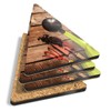 4 x Triangle Coasters - Gardening Tools Gardener Garden Cork