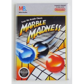 Blue Crab Magnets Marble Madness FRIDGE MAGNET video game box nes - 1.75 x 2.75 inches