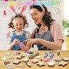 Sublaga 301 PCS Easter Wooden Hanging Ornaments Unfinished Wood Slices