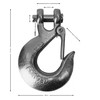 Winchmax Winch Hook. 3/8 Inch Grade 70 Drop Forged Clevis