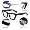 GLINDAR Cat Eye Blue Light Locking Glasses Vintage Narrow Square