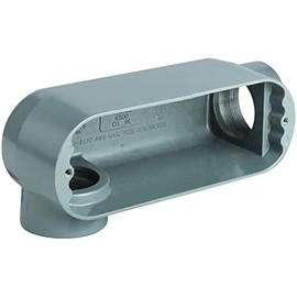 Killark OLR-6 LR Type Conduit Body, Aluminium, 2" Hub, 3 1/2" Width, 4 3/16" Height, 10 9/16" Overall Length, 70 Cubic Inch Volume