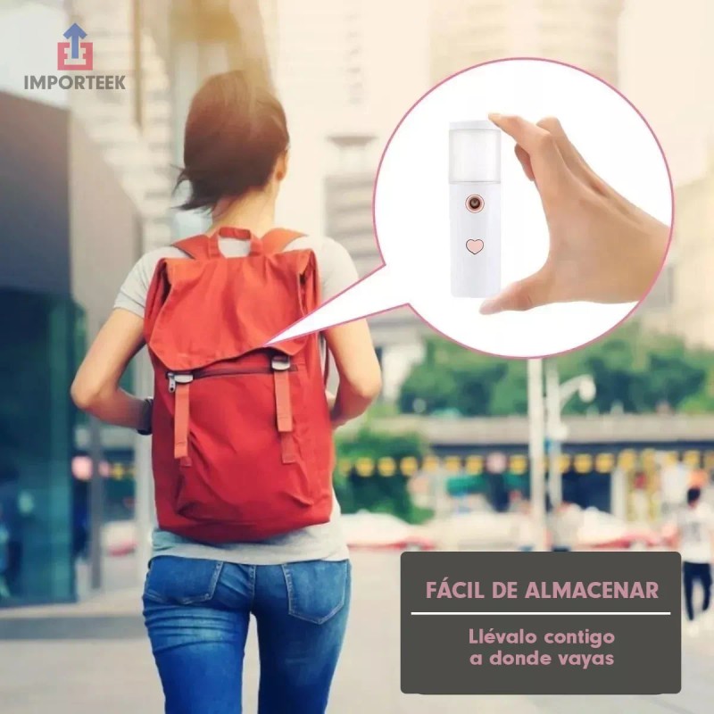 Importeek Difusor Humidificador Facial Sanitizante Recargable Portatil