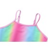 Dvenki Girls One Piece Rainbow Gradient Side Cut-Out Swimsuits Big