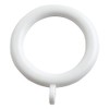 Merriway BH07017 (24 Pcs) Plastic Curtain Drapery Pole Rod Rings