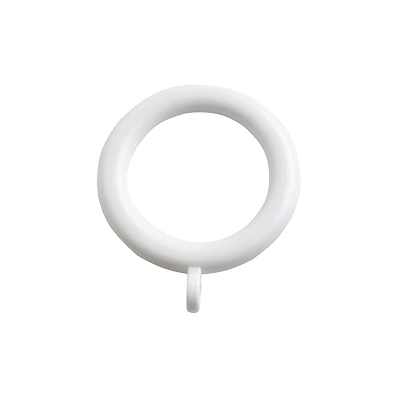 Merriway BH07017 (24 Pcs) Plastic Curtain Drapery Pole Rod Rings