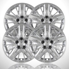 4-Pack of 18' Screw-on Chrome Hubcaps fit for Impala 2014-2019