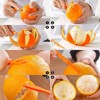 6 Pcs Orange Peeler Tool Plastic Citrus Lemon Peeler Orange