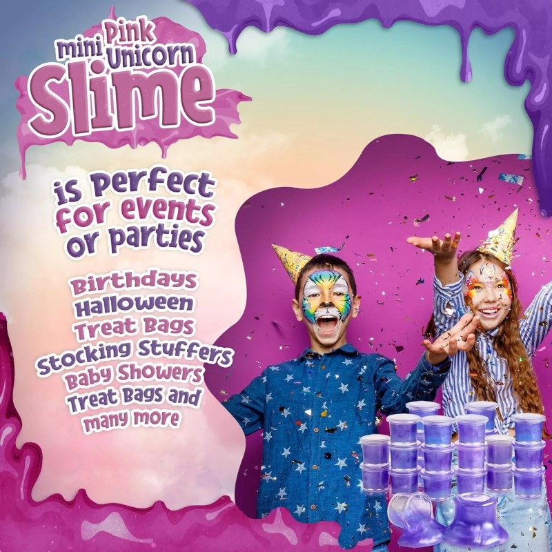 Playbees Purple Princess Slime - 24 Pack - Mini Slime