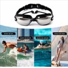Swim Cap Goggles Set Electroplated UV Protection Swimming Accessories with
