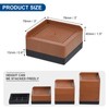 sourcing map Furniture Risers 1.5 Inch, 4Pcs Square Bed Risers