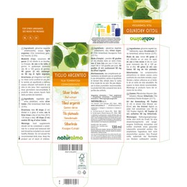 Silver Lime (Tilia Tomentosa) Alcohol-Free Bud Extract from Fresh Buds Naturalma Liquid Extract Drops 120 ml Dietary Supplement Vegan