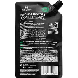 MARTHA DEBAYLE Acondicionador REFILL POUCH RESCUE & RESTORE. Brillo hidratado para cabello áspero y maltratado. Con ceramidas y Sacha Inchi Peruano. S