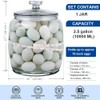CATPOWER 2.5 Gallon Wide Mouth Glass Storage Jars with Lids