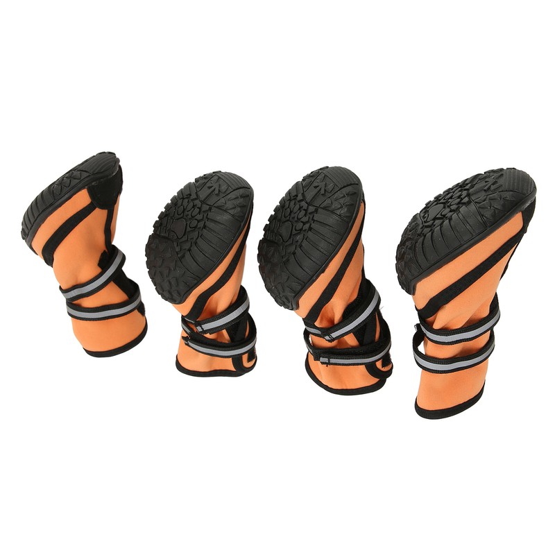 Dog Boots Waterproof Prevent Slipping Reflective Adjustable Outdoor Dog Shoes