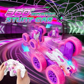 Dislocati Remote Controlled Car from 3-10 Years, Gift Girls 3 4 5 6 7 8 9 10 11 Years Toy from 3-10 Years Girls RC Car Monster Truck Gifts for Girls Outdoor Toy