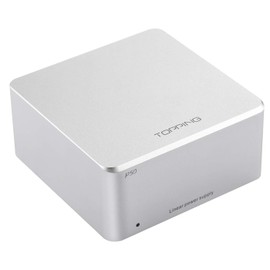 TOPPING P50 Linear Power Supply for HiFi Audio - Ultra Low Noise, CNC Unibody, Perfect Compatible with D50III/D50s/DX3,Pro+/E50,Global Voltage Support (Silver)