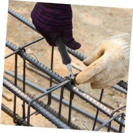 LALAFINA 2pcs Automatic Wire Twisting Tool Non Slip Handle Durable Tie Wire for Fencing Easy to Use Steel Hook for Garden and Home Projects