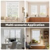 SEEYE Cordless Zebra Blinds for Window, French Door Blinds Free-Stop