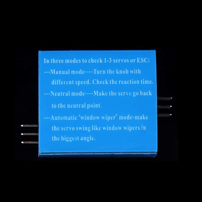 Fasizi 4pcs RC Servo Tester Multi 3CH ECS Consistency Speed