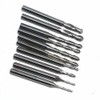 10PCS Ball Nose Twist End Mill Carbide End Mill Set