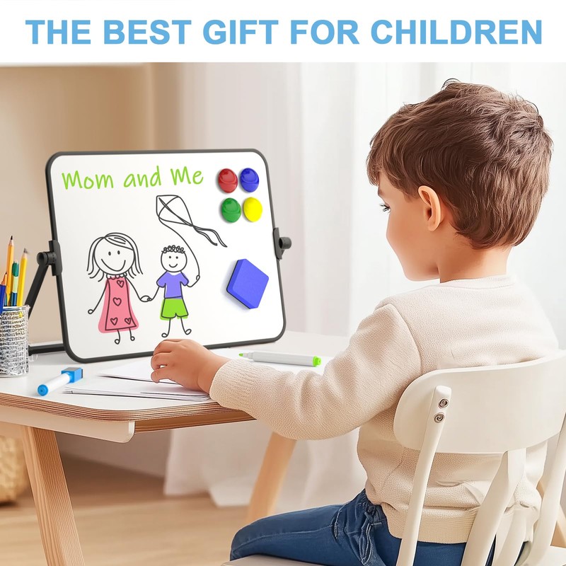 Nicpro Dry Erase Whiteboard A4 with Stand, 21 x 30
