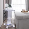 Acrylic Salon Trolley Cart on Wheels, Professional Mobile Salon Spa