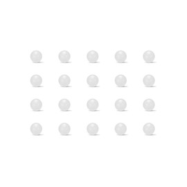 sourcing map 3mm PP Solid Plastic Balls, Precision Bearing Ball 100pcs